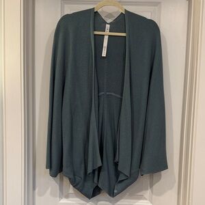 lululemon athletica Open-Front Draped Cardigan - Slate Teal
